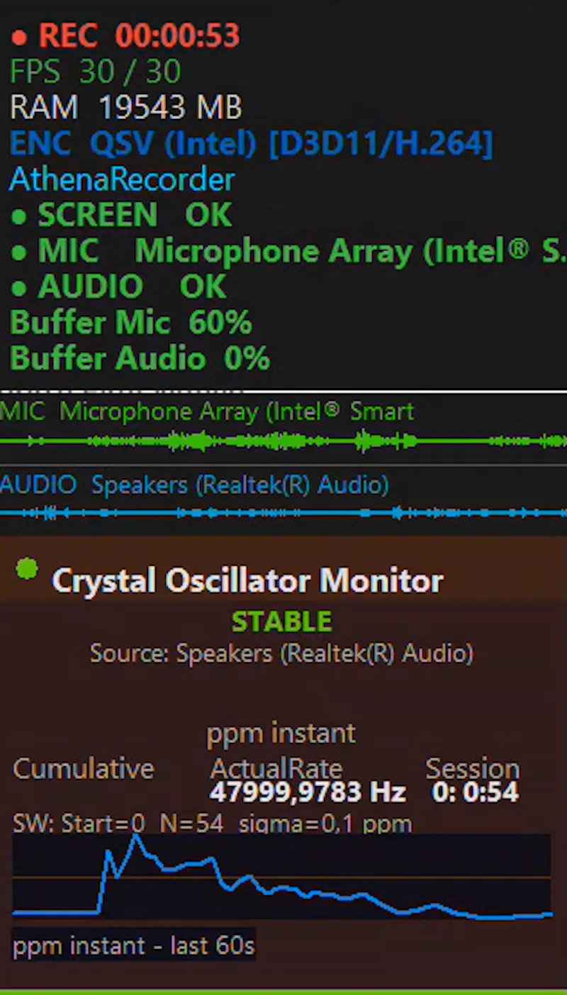 AthenaRecorder 1.0 — Andratek Software screenshot 2
