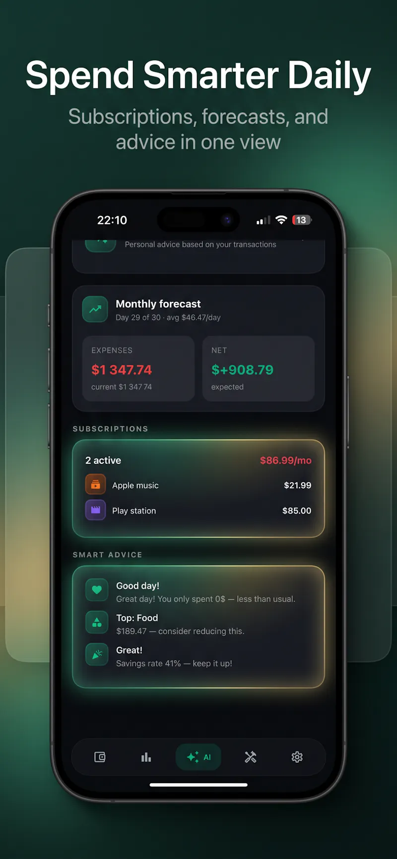 Finance App: AI Tracker screenshot 6
