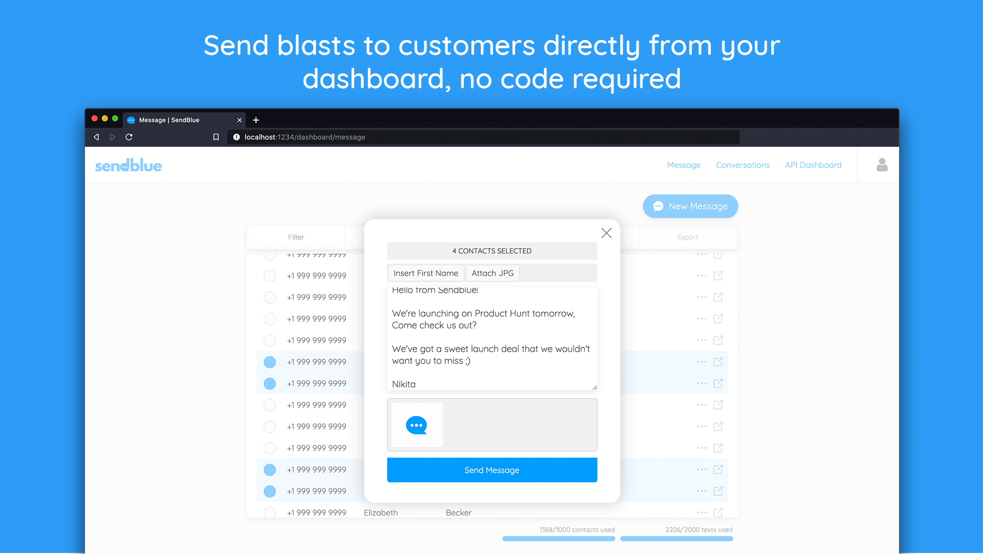 Sendblue gallery image