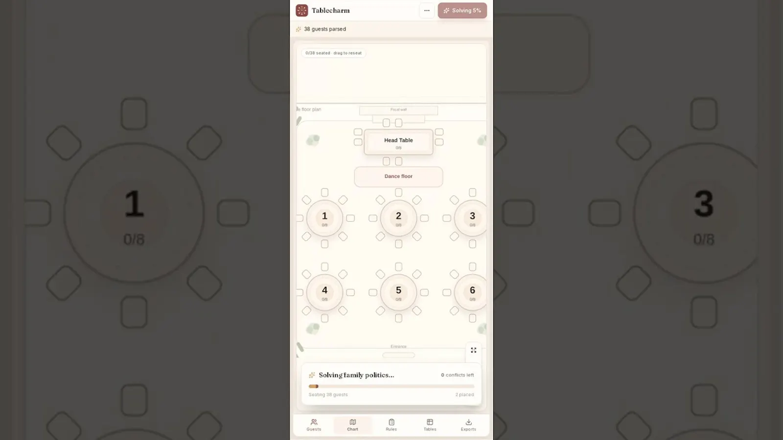 Tablecharm screenshot 1 (video preview)