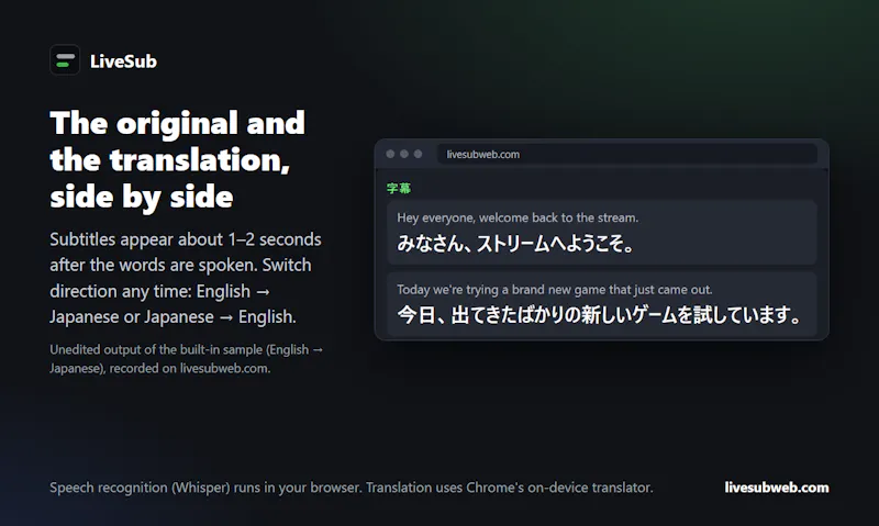 LiveSub screenshot 2