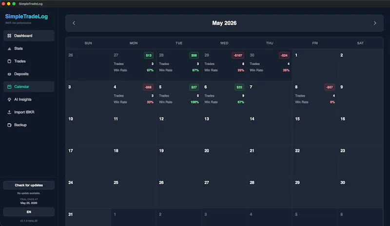 SimpleTradeLog screenshot 3