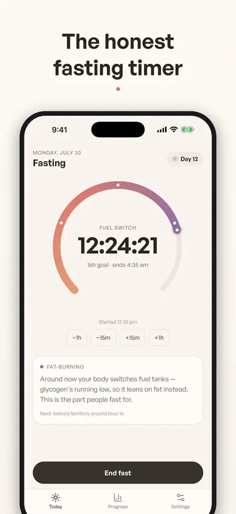 Halfday: Fasting Tracker screenshot 1