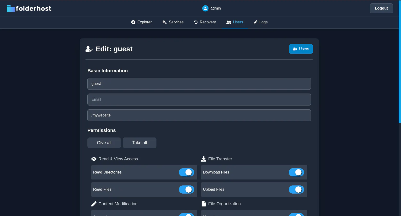 FolderHost gallery image