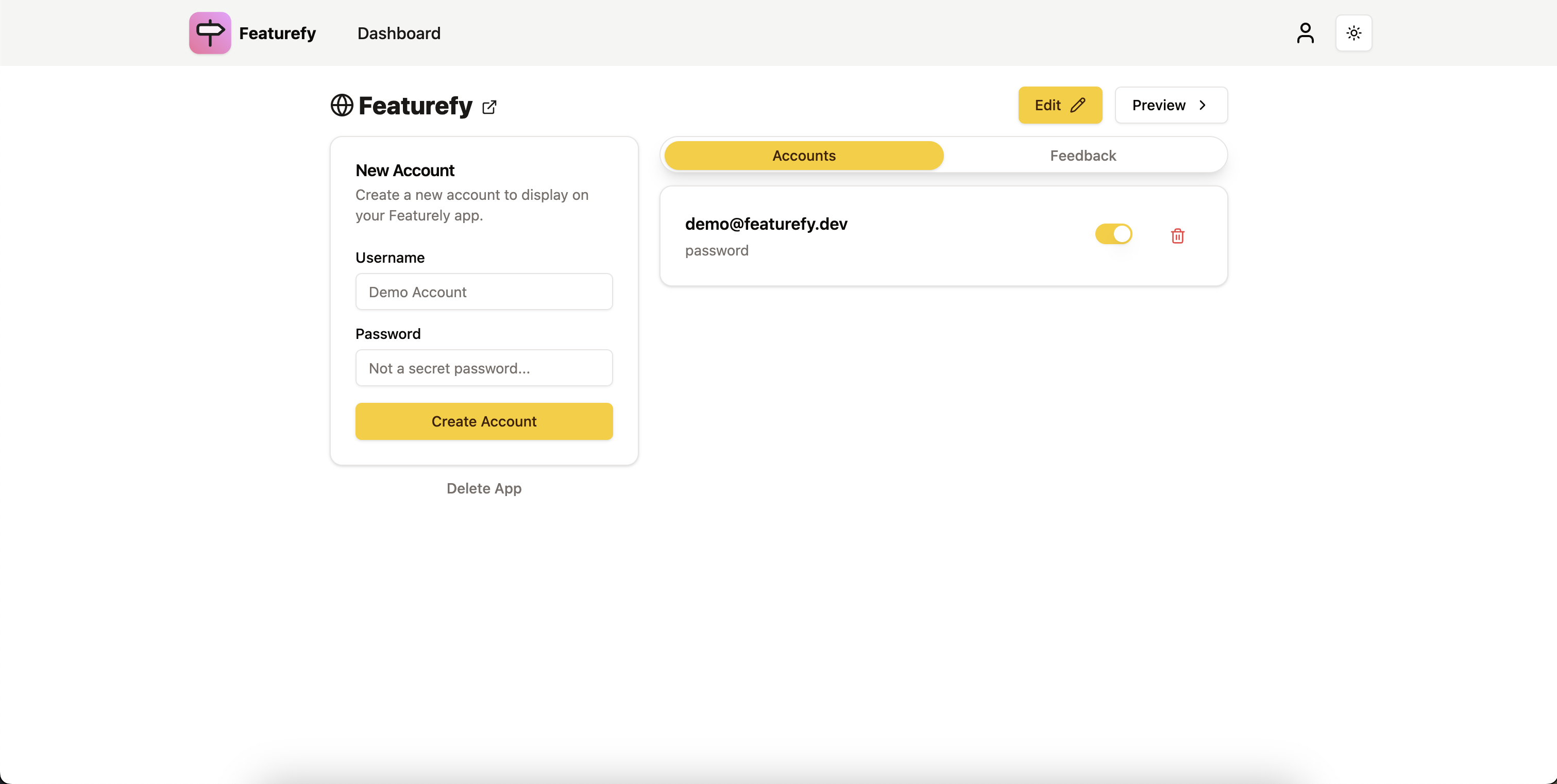 featurefy(中止) - アプリを作成し、フィードバックを収集します。メディア2