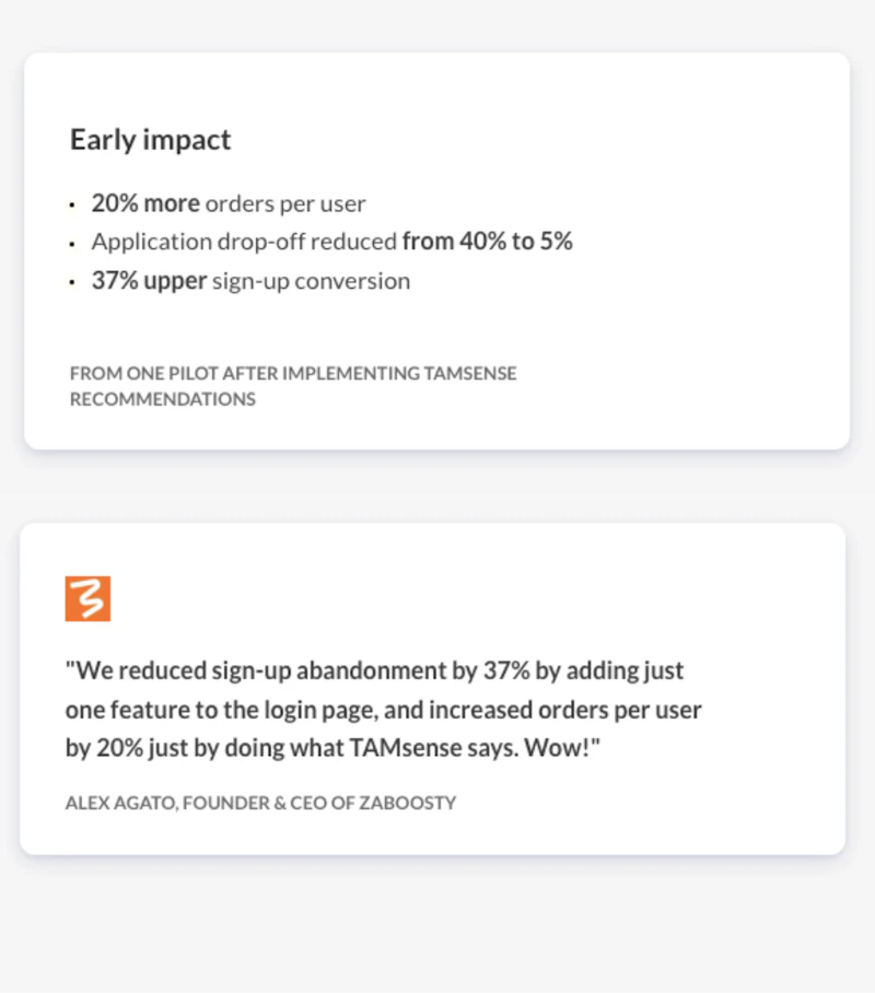 TAMsense screenshot 2