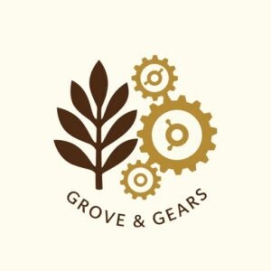 Grove&Gears - Product Hunt launch logo and brand identity