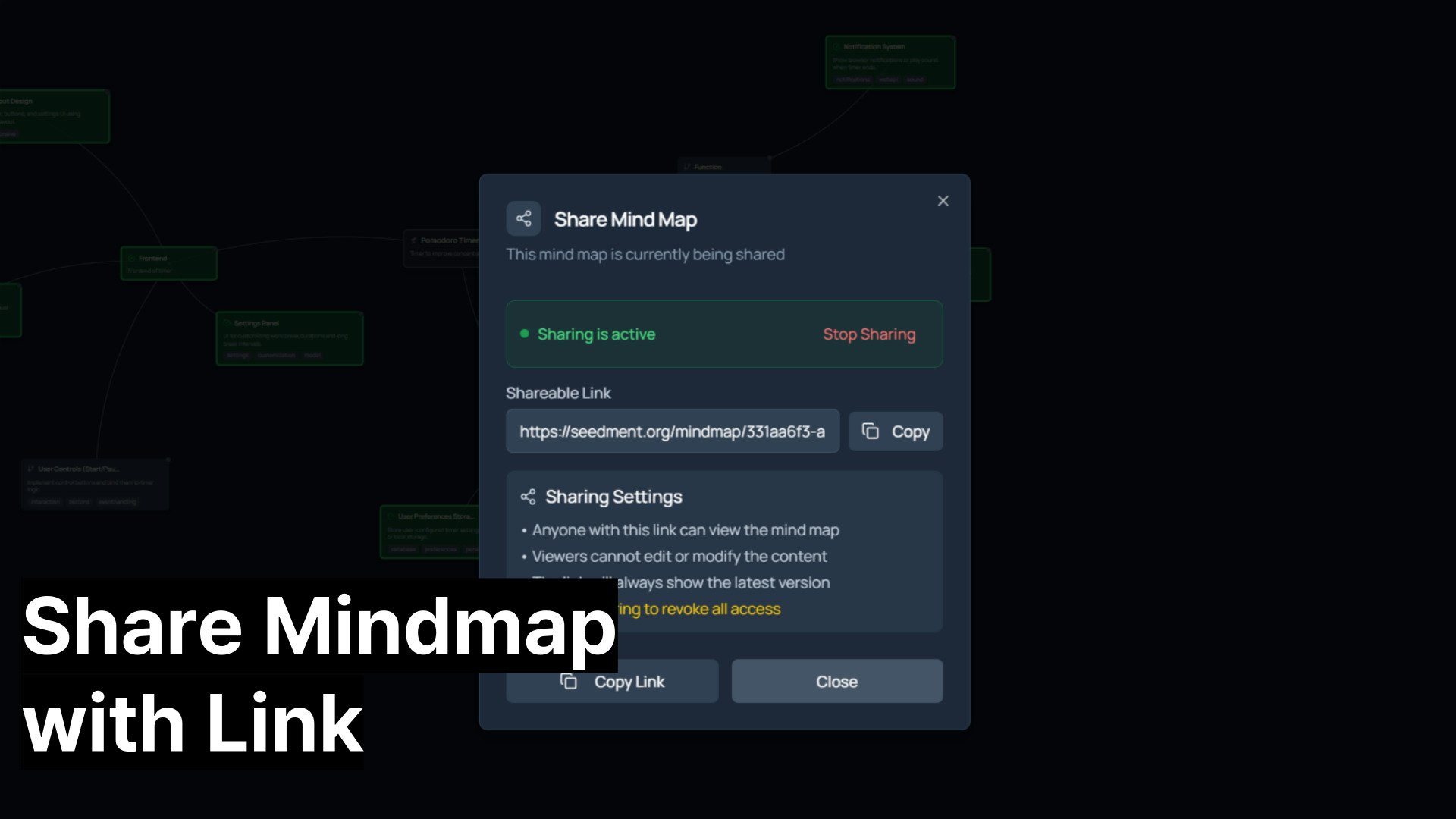 Tohum - Fikirleri gerçek sonuçlara dönüştürün - MindMap, Proje Yöneticisi, DigitalGarden medya 2