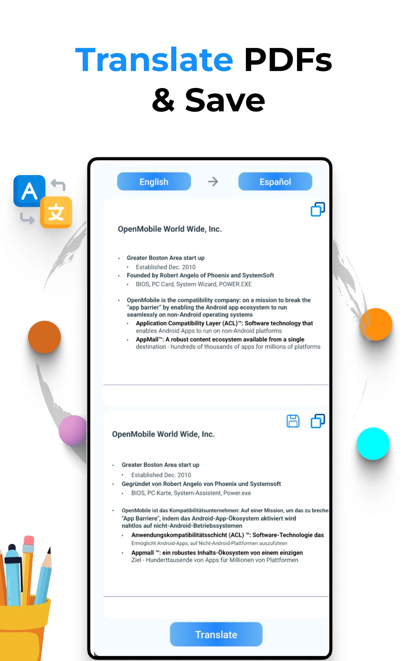 PDF Translator : Edit & Scan   screenshot 2