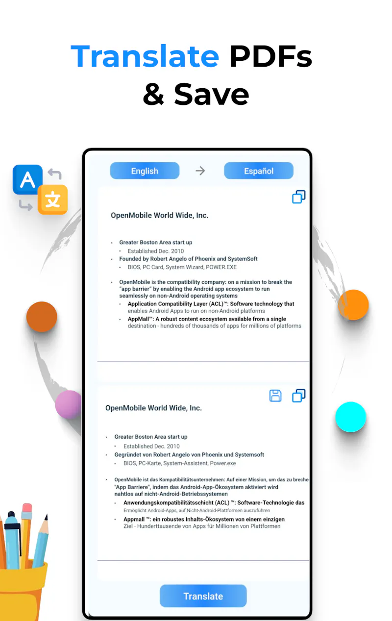 PDF Translator : Edit & Scan   screenshot 2