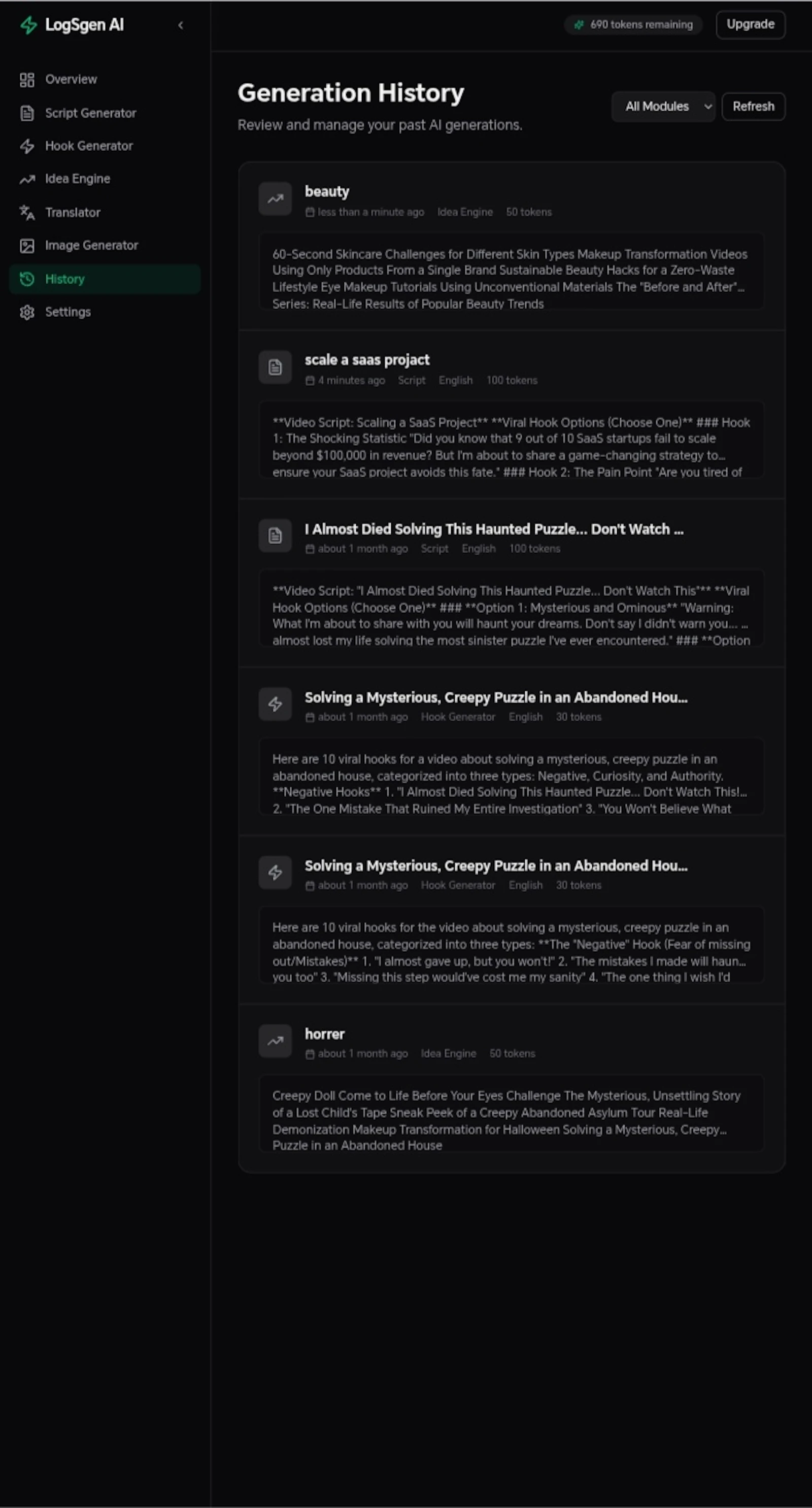 logsgen screenshot 5