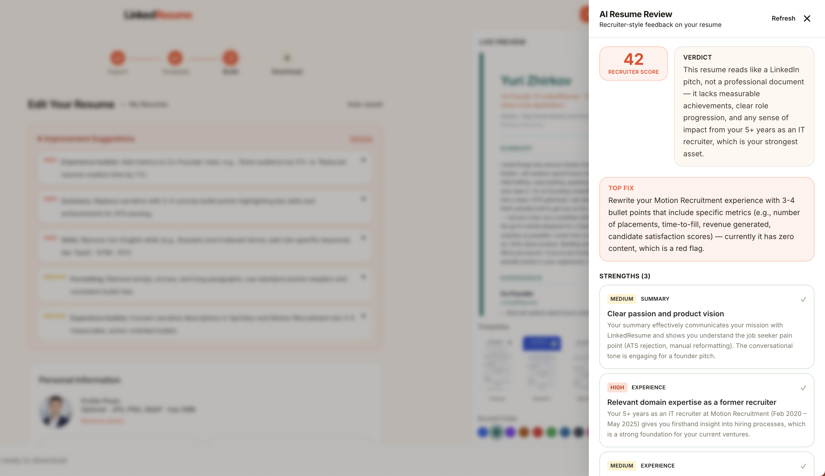 LinkedResume gallery image