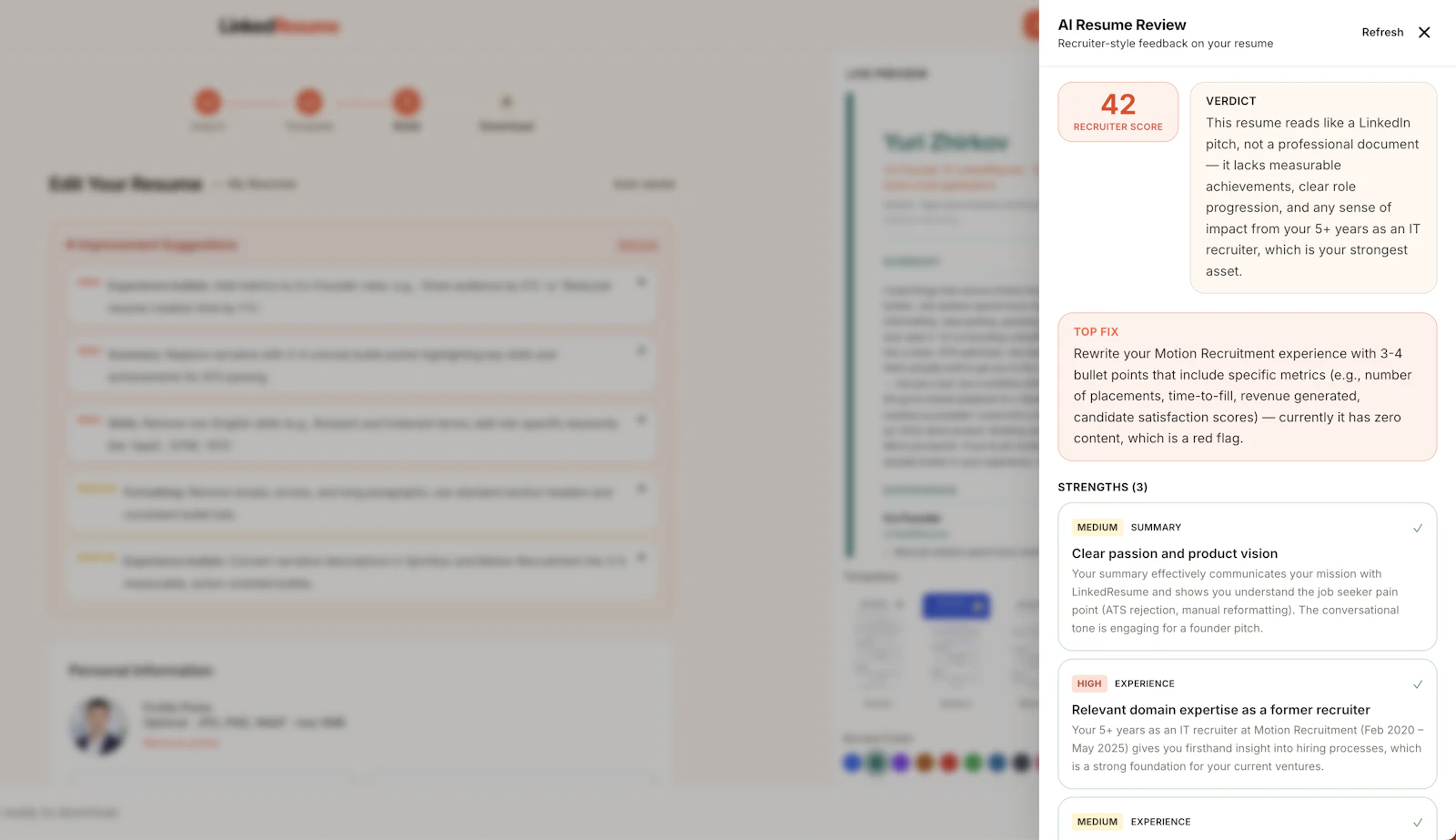 LinkedResume screenshot 3