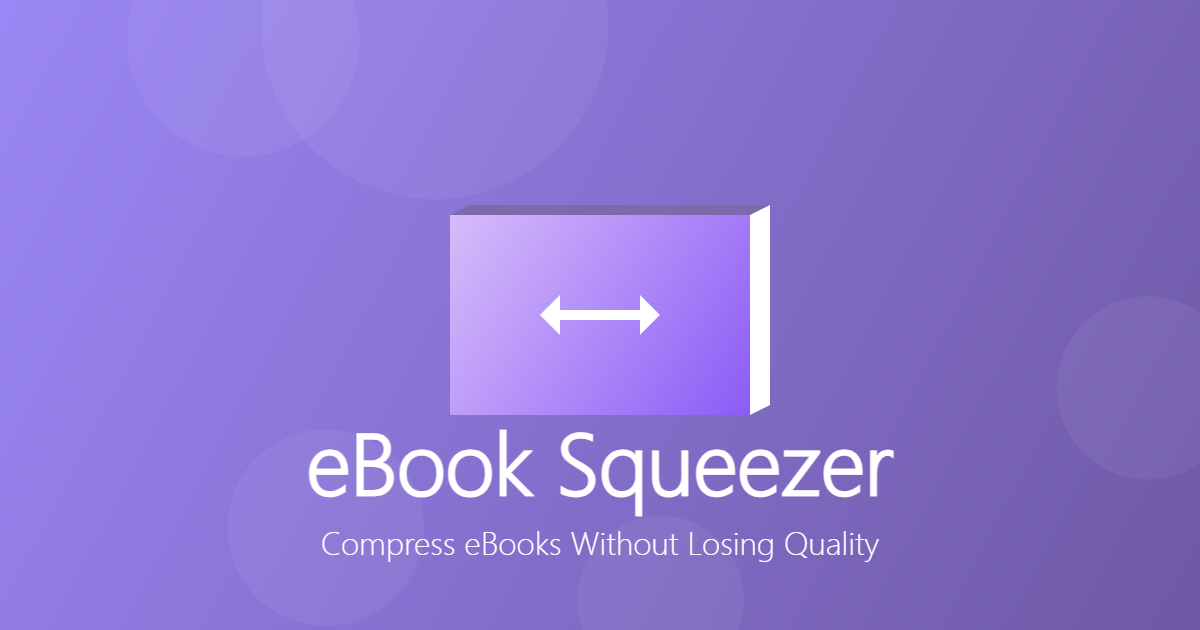 eBook Squeezer - Kostenloses Online -Tool zum Komprimieren von EPUB-, MOBI- und PDF -Dateien Medien 1