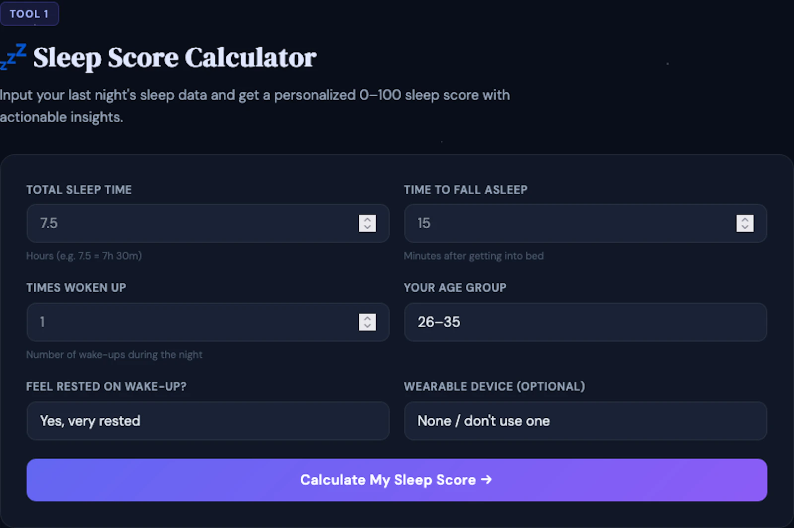 SleepScorely screenshot 2