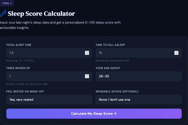 SleepScorely screenshot 2