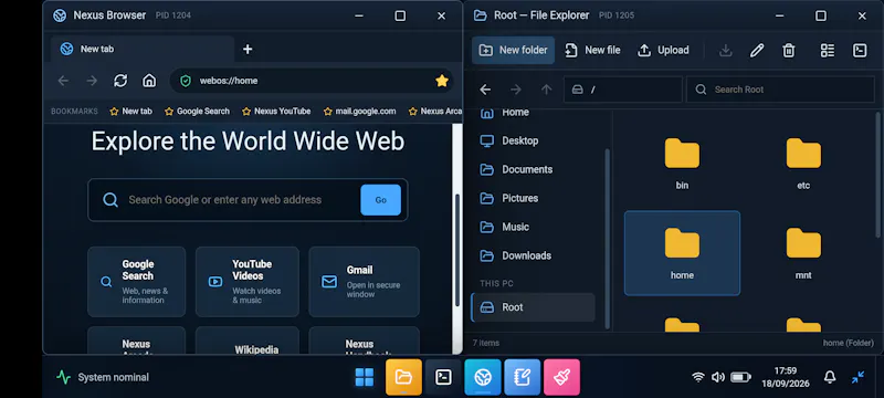 Nexus Web OS screenshot 2