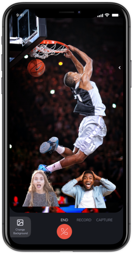 Creatore di video di reazione NBA - Fai un video di commento con Wecall! media 3