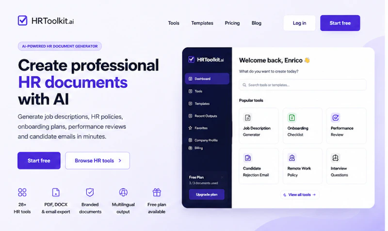 HRToolkit.ai screenshot 2