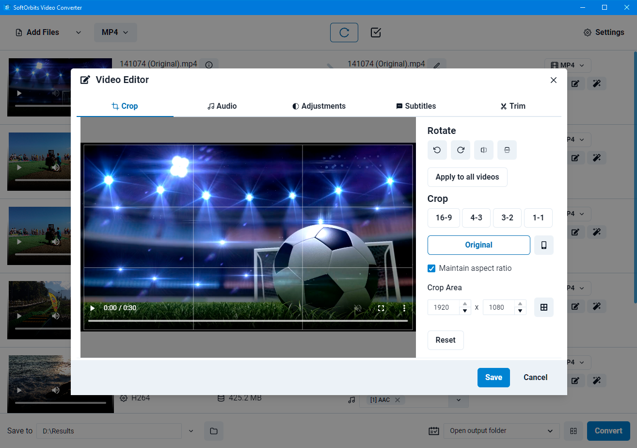 Softorbits Video Converter media 4