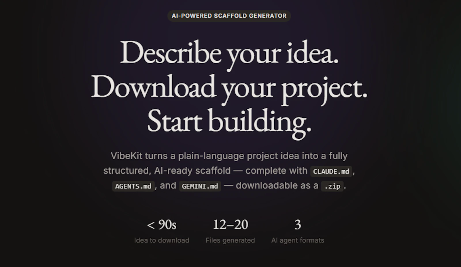 VibeKit screenshot 1