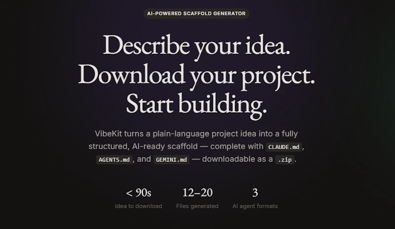 VibeKit screenshot 1