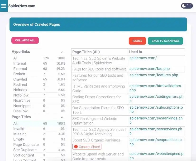 Spidernow - Технические инструменты аудита SEO и сайта медиа 3