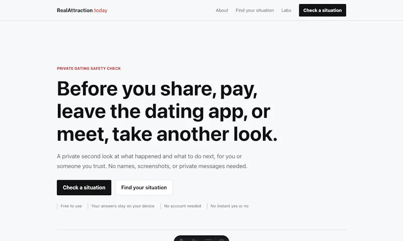 RealAttraction.today screenshot 1