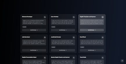 Promptopedia Glass Website Design gallery image