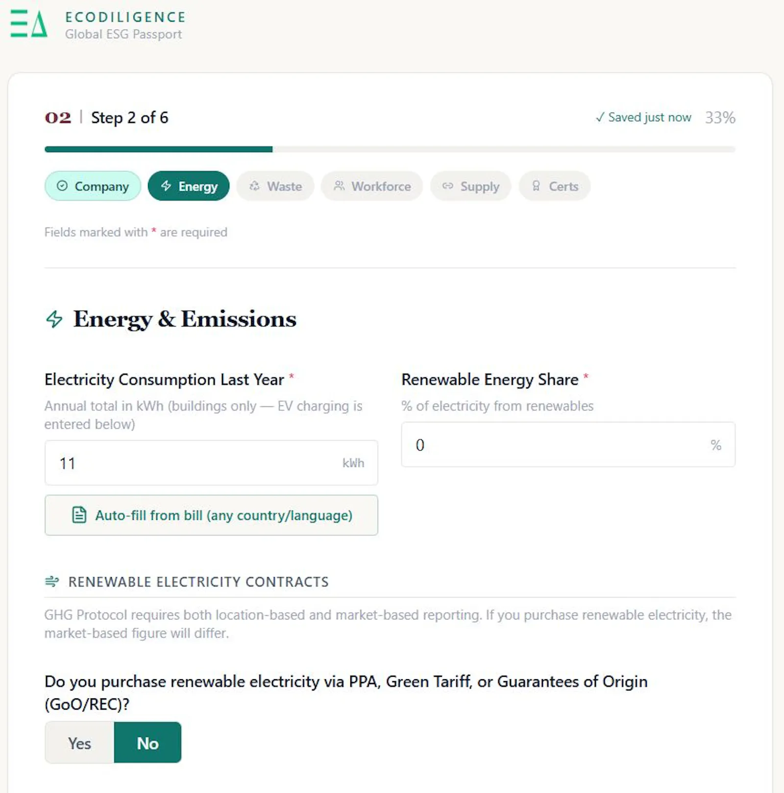 EcoDiligence — Smart Compliance for SMEs screenshot 4