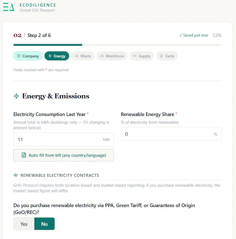 EcoDiligence — Smart Compliance for SMEs screenshot 4