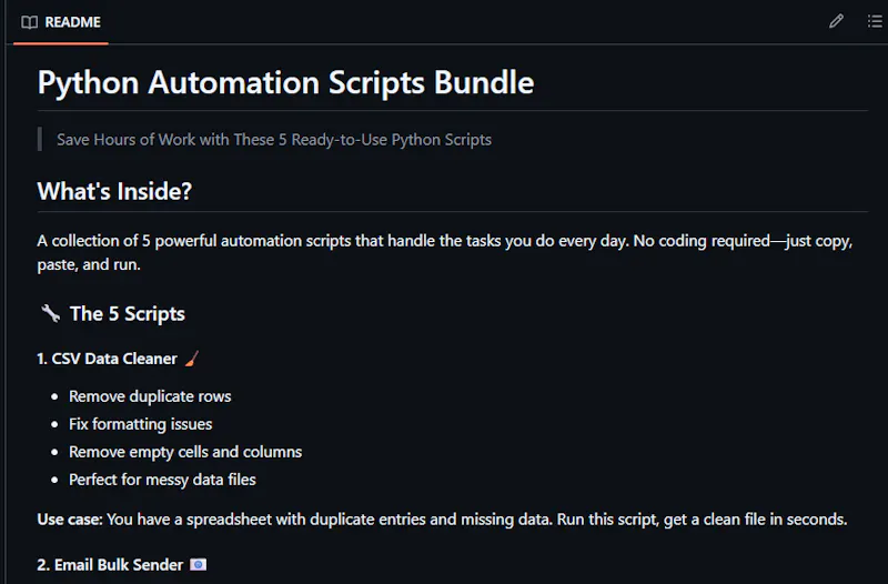 Python Automation Scripts Bundle screenshot 3