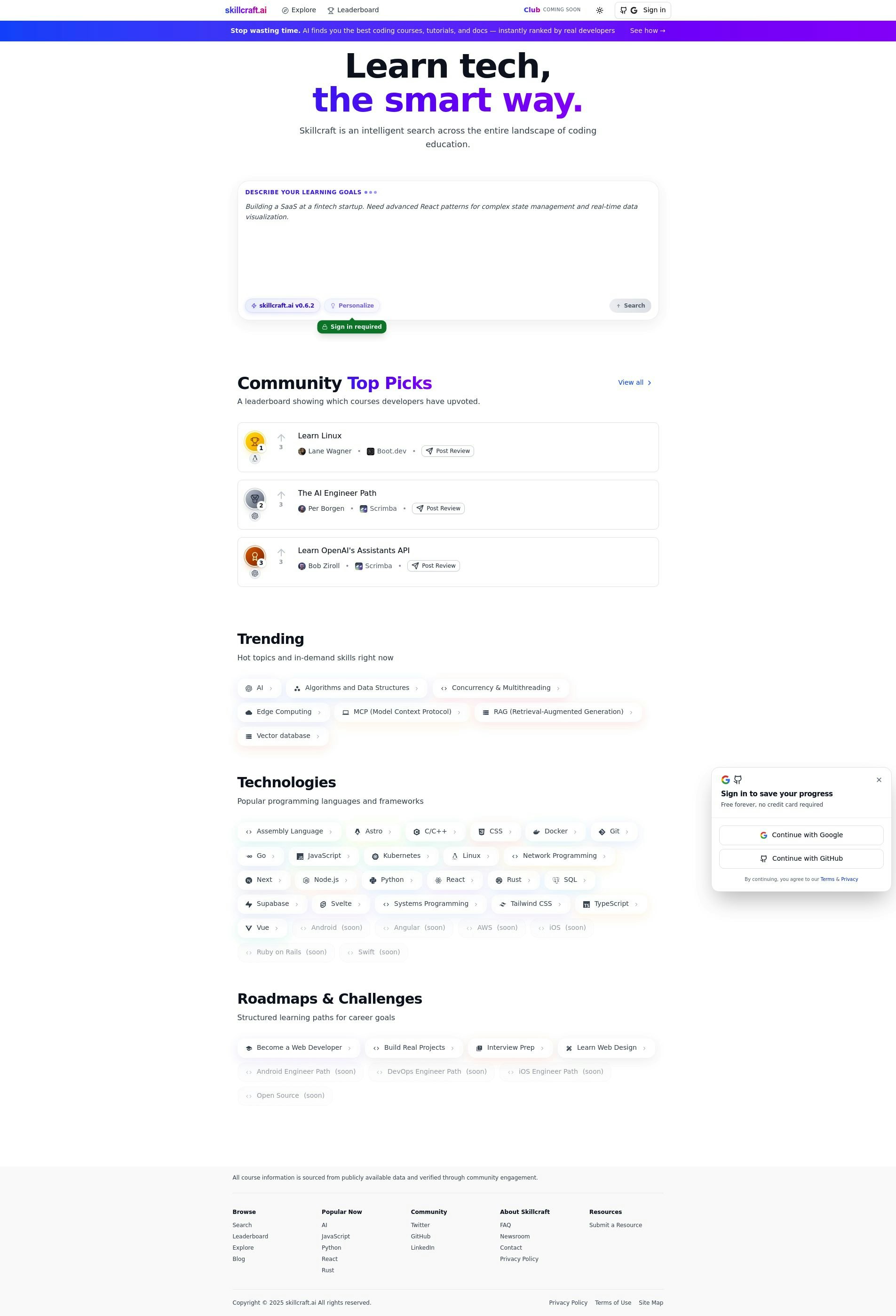 skillcraft.ai - Impara la tecnologia in modo intelligente media 1