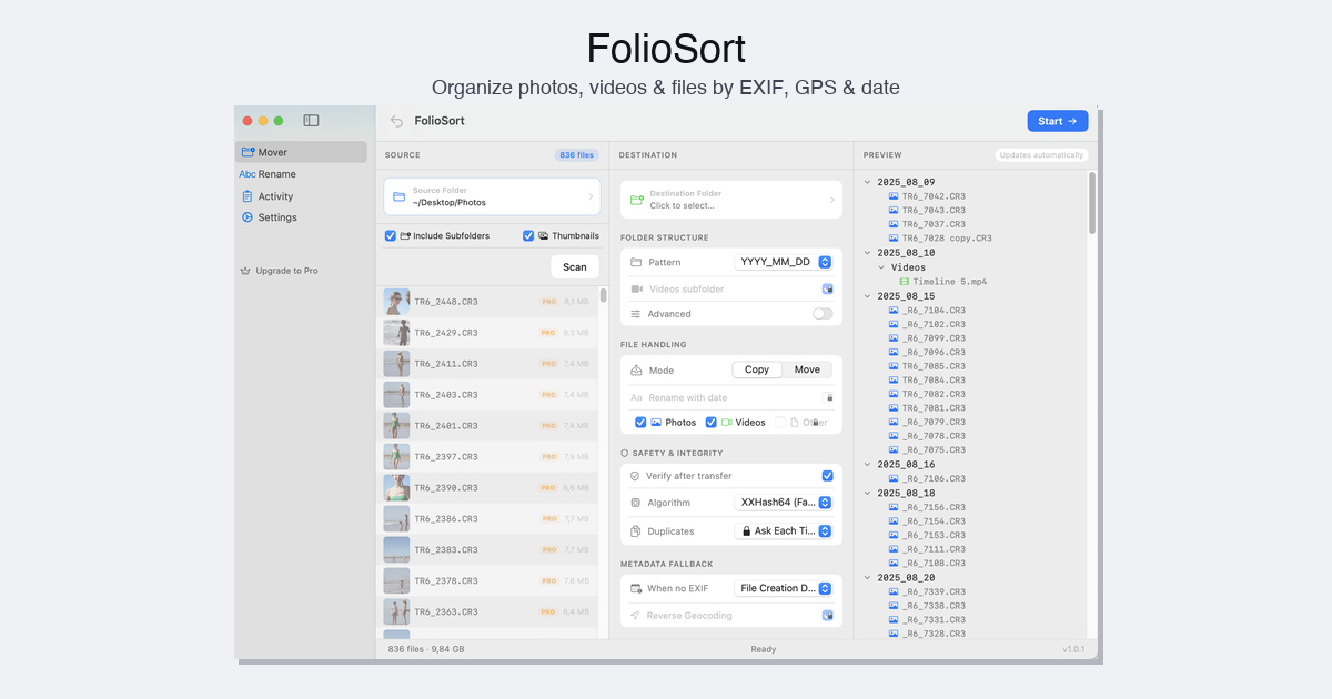 FolioSort gallery image