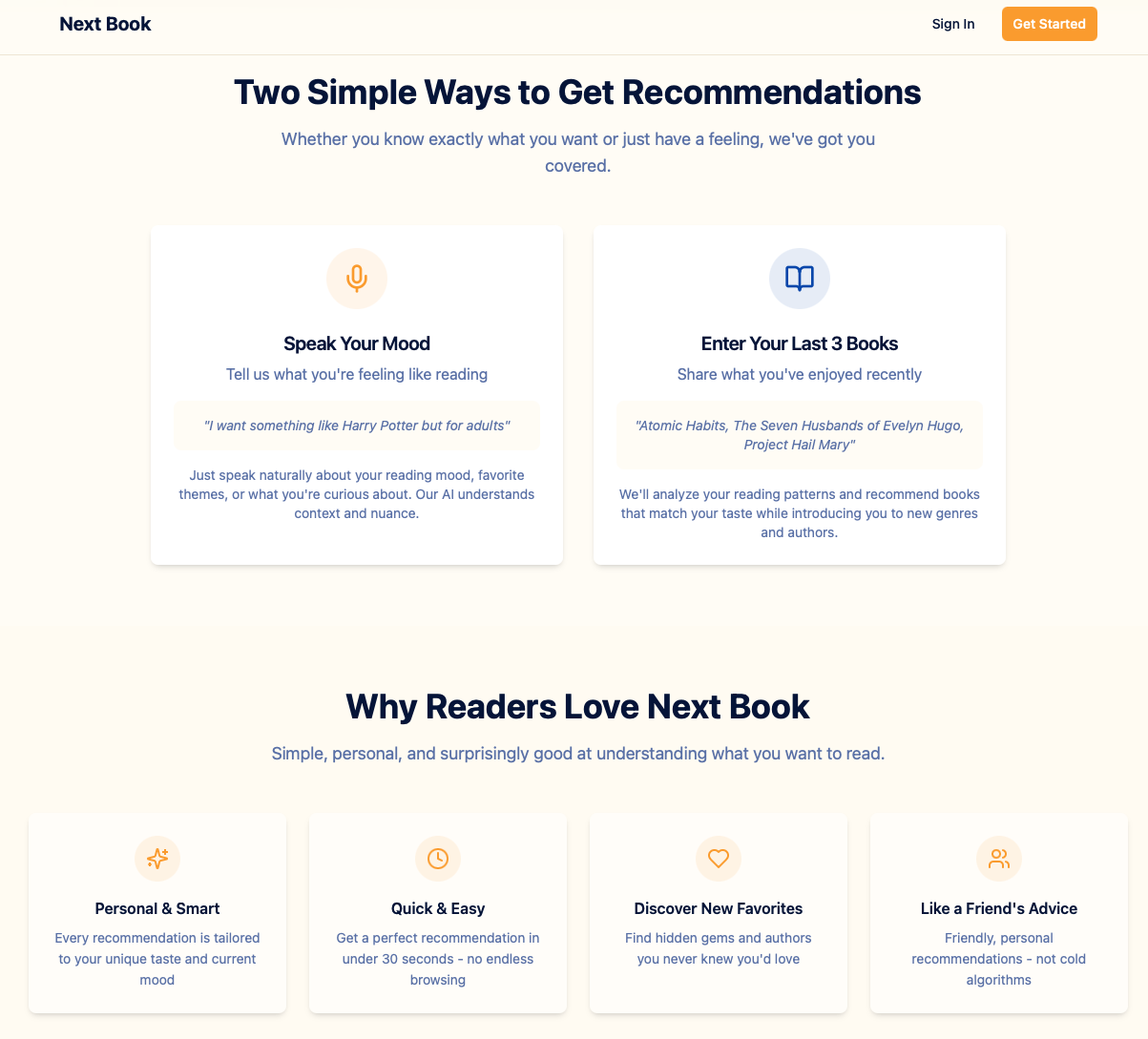 NextBook - Your Perfect Read in Seconds gallery image