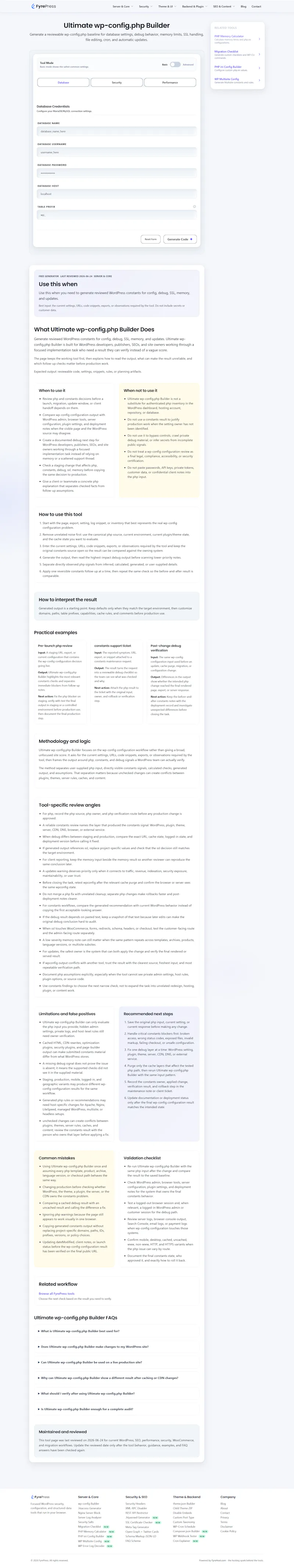 FyrePress screenshot 2