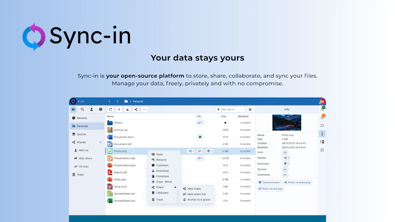 Sync-in screenshot 2