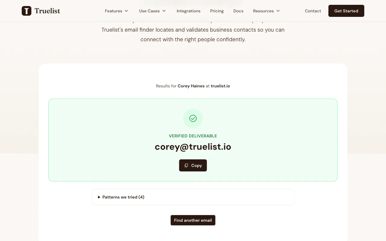 Email Finder by Truelist screenshot 3