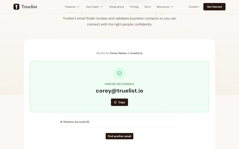 Email Finder by Truelist screenshot 3
