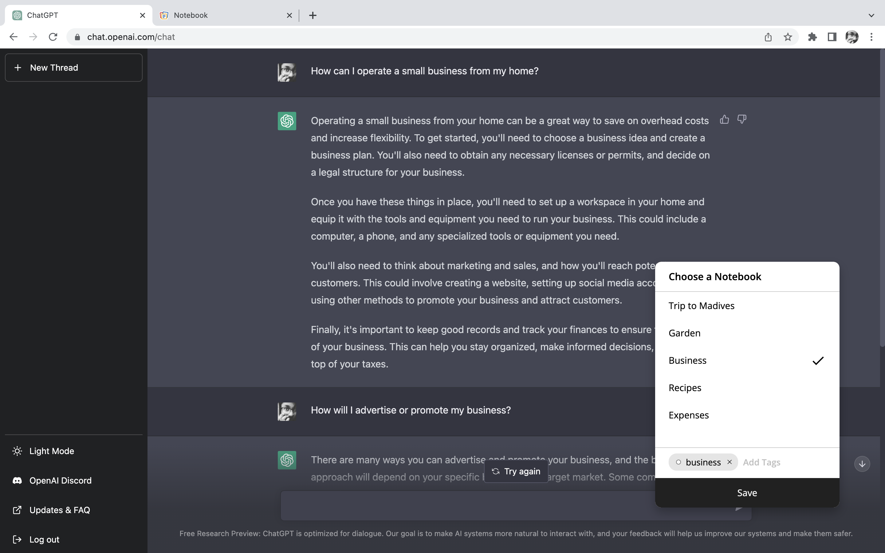 หมายเหตุสำหรับ chatgpt - บันทึกการสนทนาของคุณใน CHATGPT เป็นโน้ตใน Zoho Notebook media 4