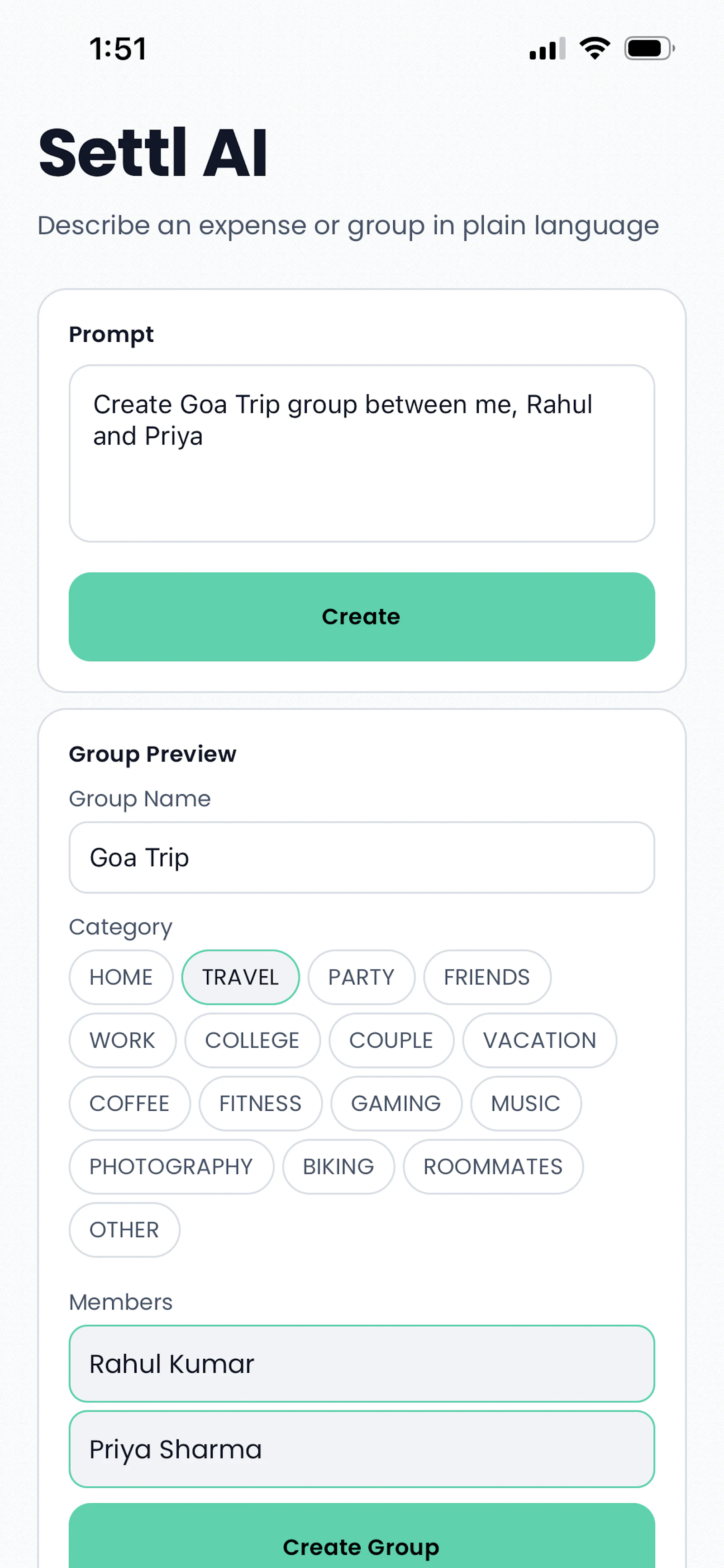 Settl: Split. Track. Settle. screenshot 3
