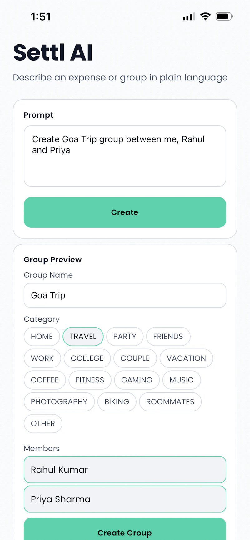 Settl: Split. Track. Settle. screenshot 3