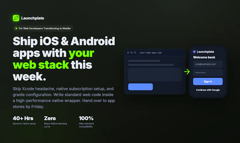 Launchplate screenshot 1