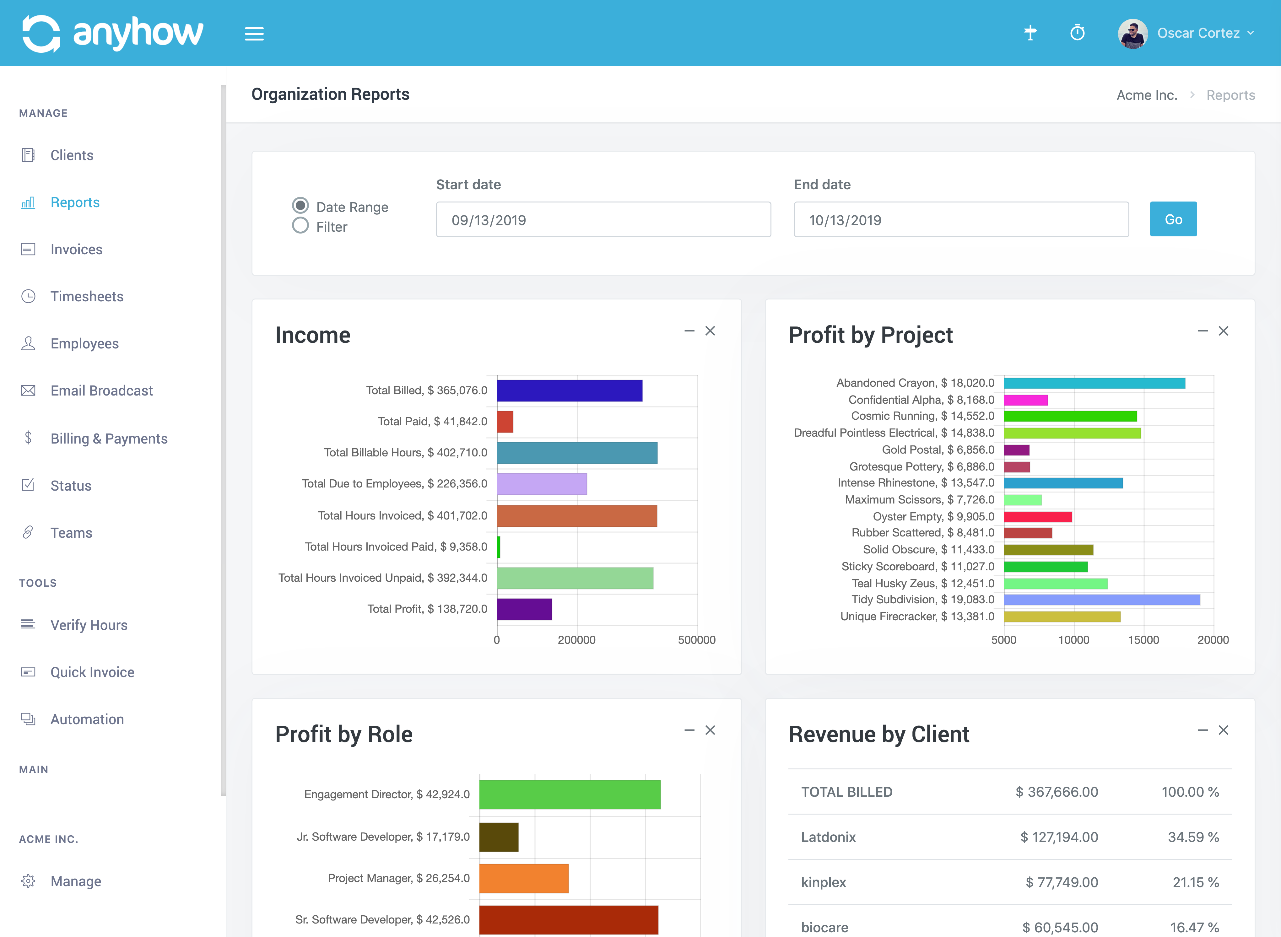 AnyHow - Consultancy Management Software gallery image