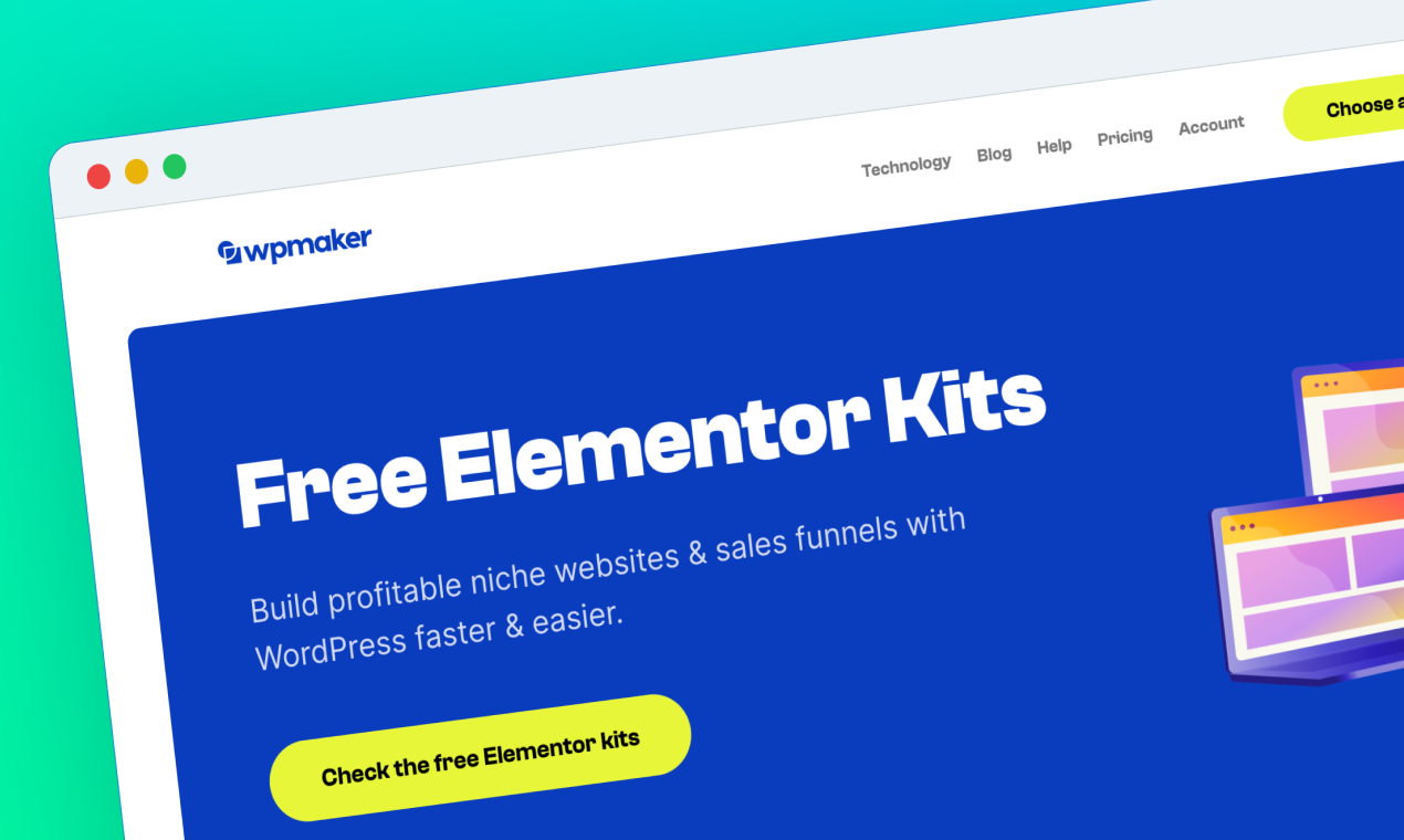 Бесплатные комплекты Elementor от Wpmaker - Доказано, чтобы преобразовать. 100% бесплатно. Построен на элементе. медиа 2
