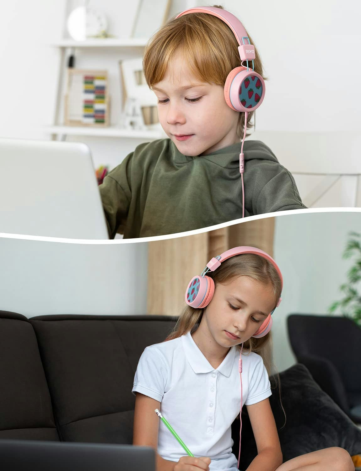 NEW BEE KH-20 Kids Headphones gallery image
