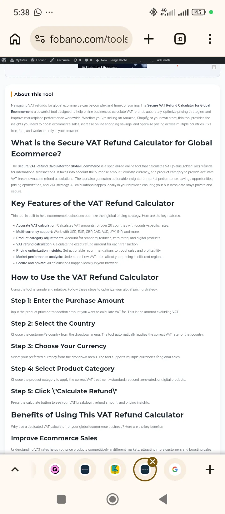 Secure VAT Refund Calculator gallery image
