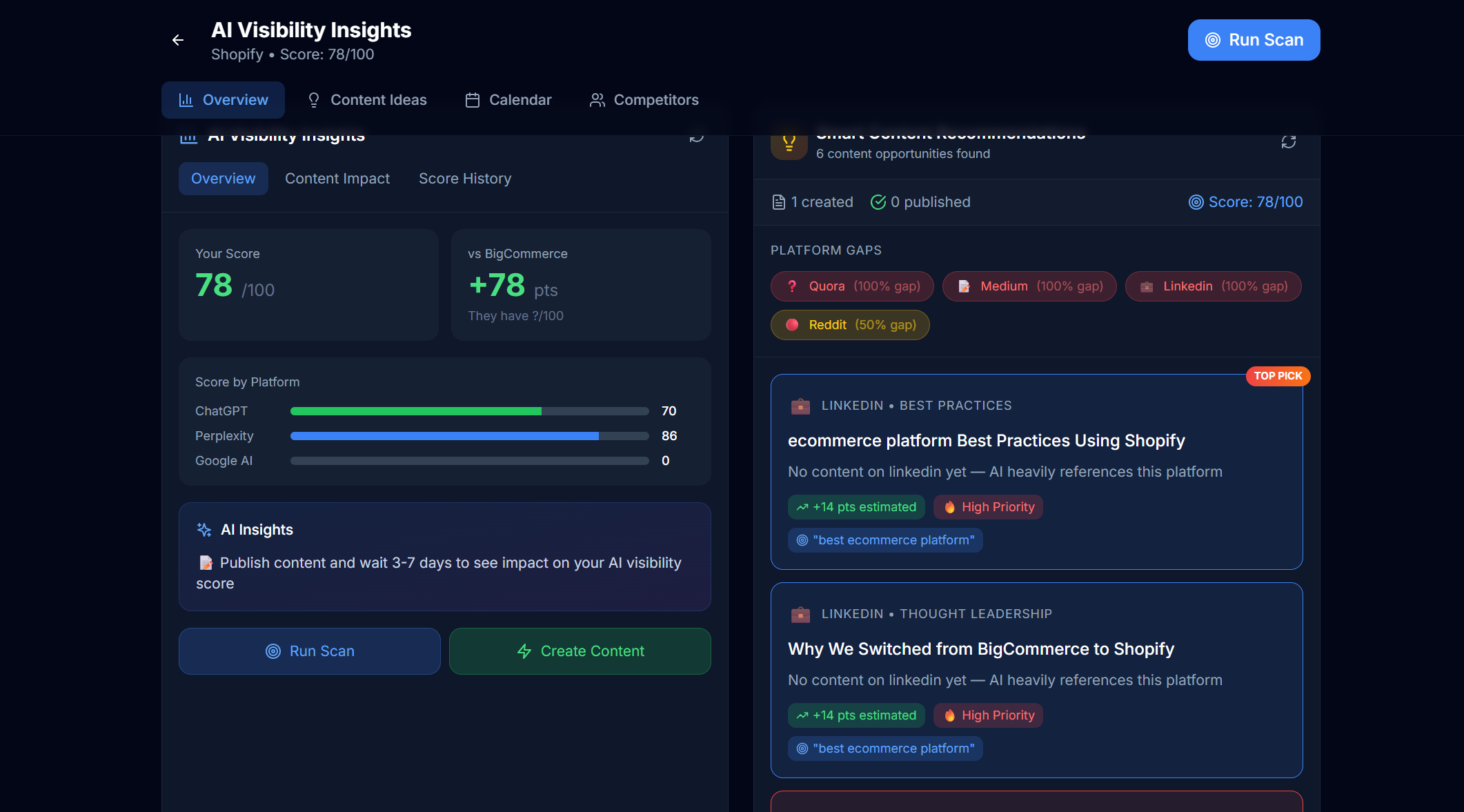 VisibleInAI - Screenshot 3 showing product features and functionality