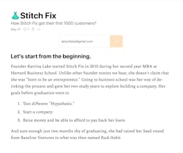 First 1000 Newsletter gallery image