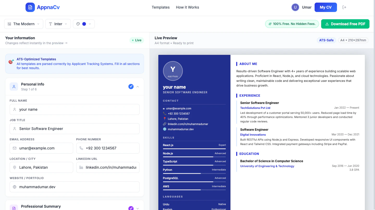 AppnaCv screenshot 1
